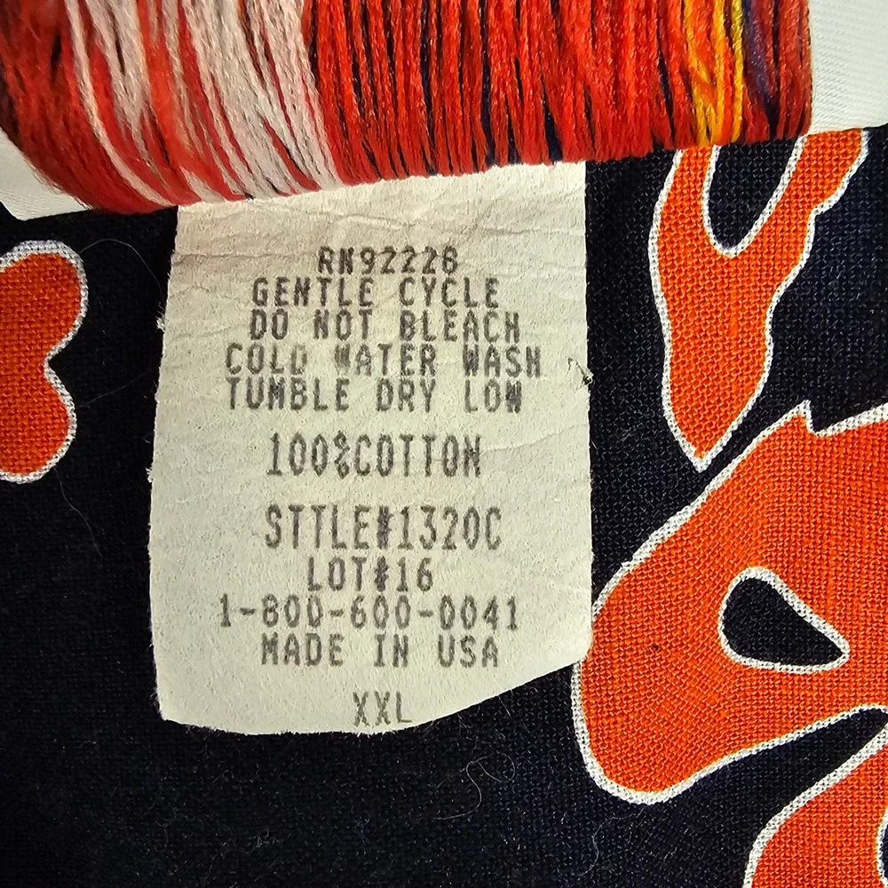 Vintage 2001 NHL Draft Florida Hawaiian Short Sleeve Button‎ Down Camp Shirt XXL